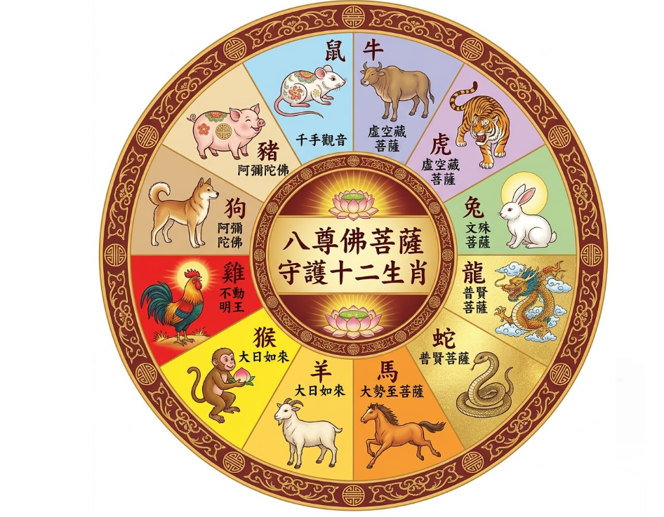 生肖守護神與文化是一套將黃道地支參數轉化為個體內在防護指標的傳統文化系統。本圖表嚴謹展示十二生肖時空幾何與八尊守護本尊之對照鏈路。以生命數據科學視角徹底破除迷信渲染,為您建立精確的特質評估標準,提供最具邏輯依據的生肖文化查詢與決策輔助模型。