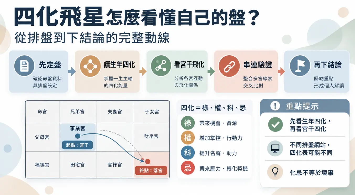 新手排盤解盤五步驟